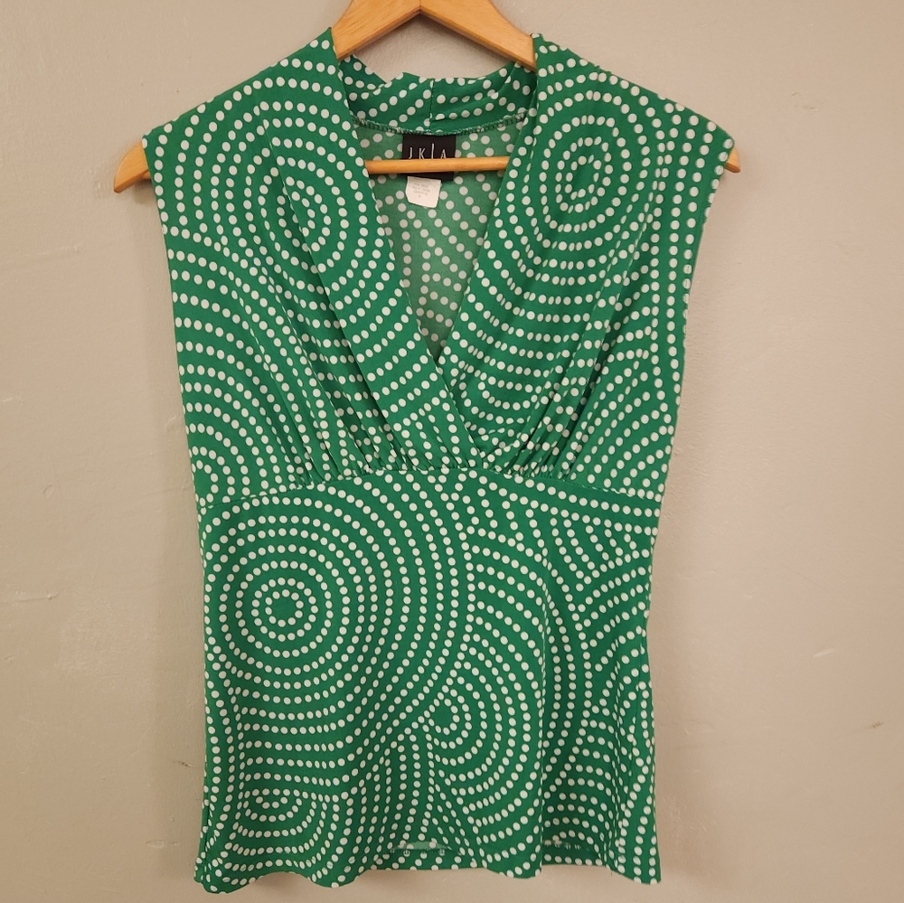 JKLA V-neck Sleeveless Blouse psychedelic